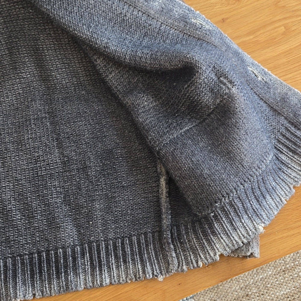 Avant Toi Cashmere Blend Textured Cardigan, Distressed Look, Unique, Quiet Lux - Picture 8 of 14
